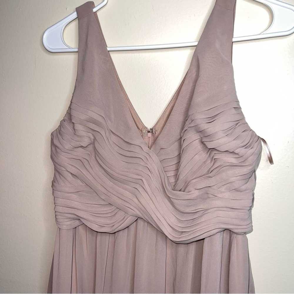 Birdy Grey Laurie Empire Dress in Satin Taupe Siz… - image 10