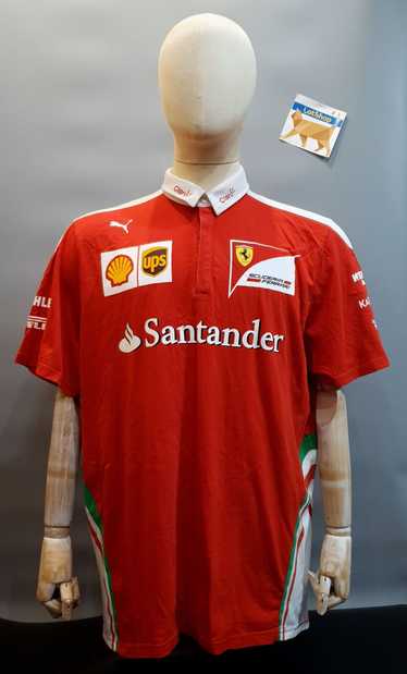 Shops NWT PUMA SANTANDER FERRARI F-1 RED JERSEY