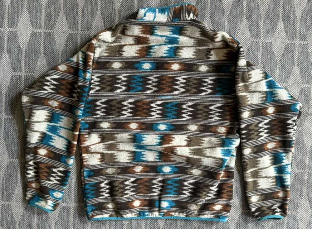 Patagonia Vtg Patagonia Synchilla Brown Teal Trib… - image 2