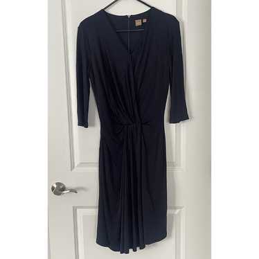 Hugo Boss Exandria Black Front Wrap Dress Size M - image 1