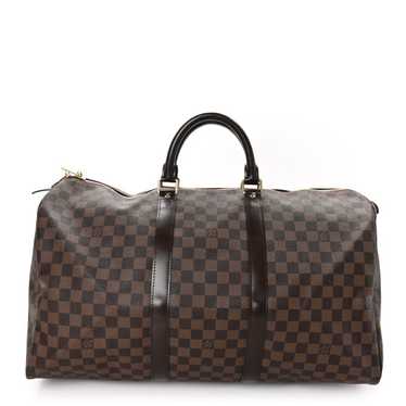 LOUIS VUITTON Damier Ebene Keepall 50