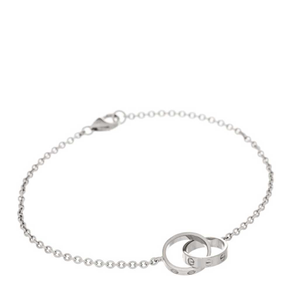 CARTIER 18K White Gold Interlocking LOVE Bracelet - image 1