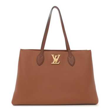 LOUIS VUITTON Grained Calfskin Lockme Shopper Cha… - image 1