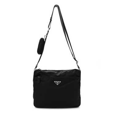 PRADA Re-Nylon Vela Saffiano Pocket Double Zip Mes