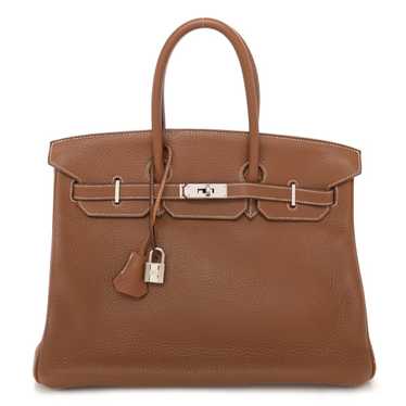 HERMES Taurillon Clemence Birkin 35 Gold