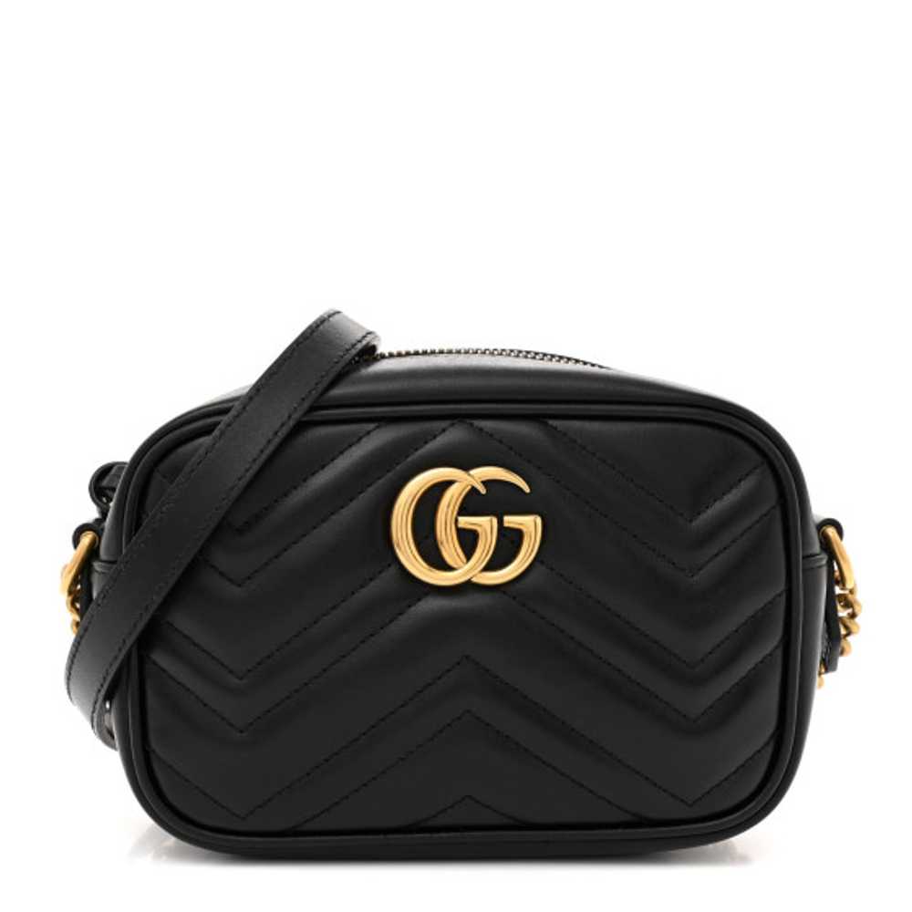 GUCCI Calfskin Matelasse Mini GG Marmont Chain Sh… - image 1