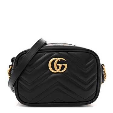 GUCCI Calfskin Matelasse Mini GG Marmont Chain Sh… - image 1