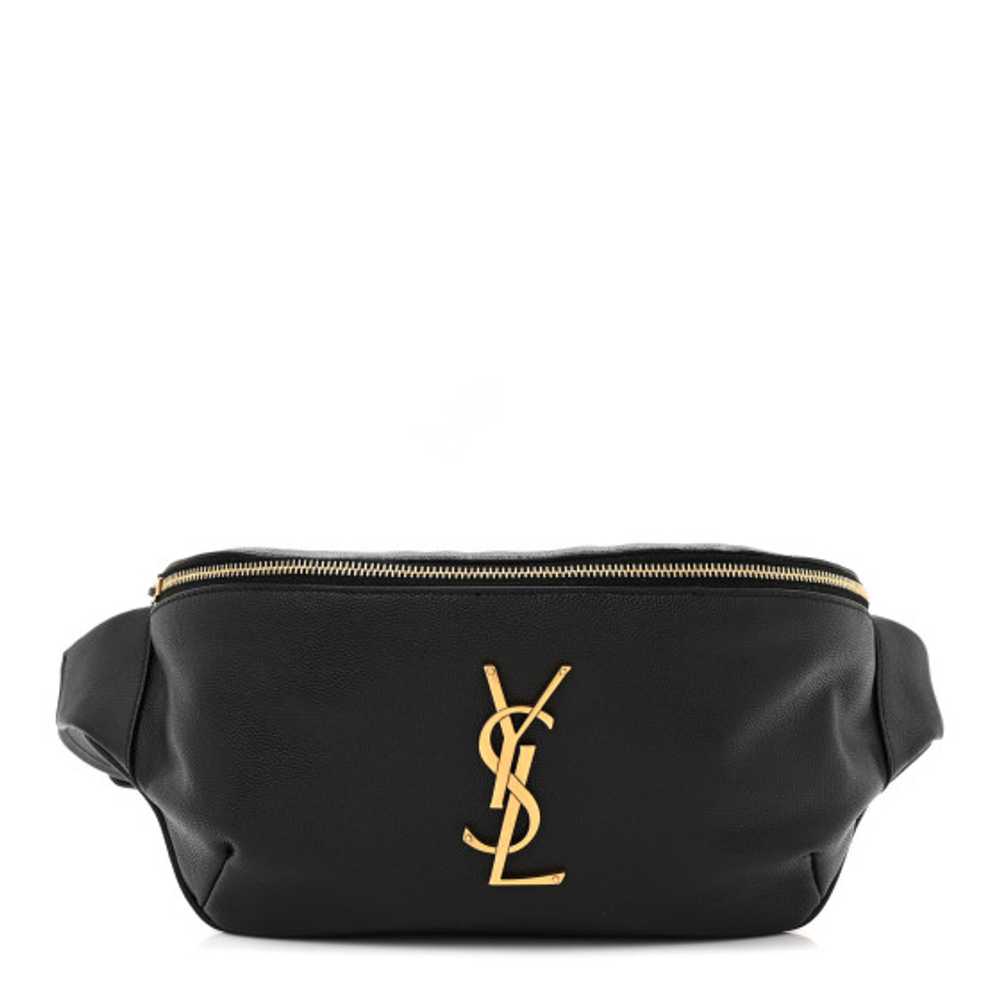 SAINT LAURENT Grain De Poudre Monogram Belt Bag B… - image 1