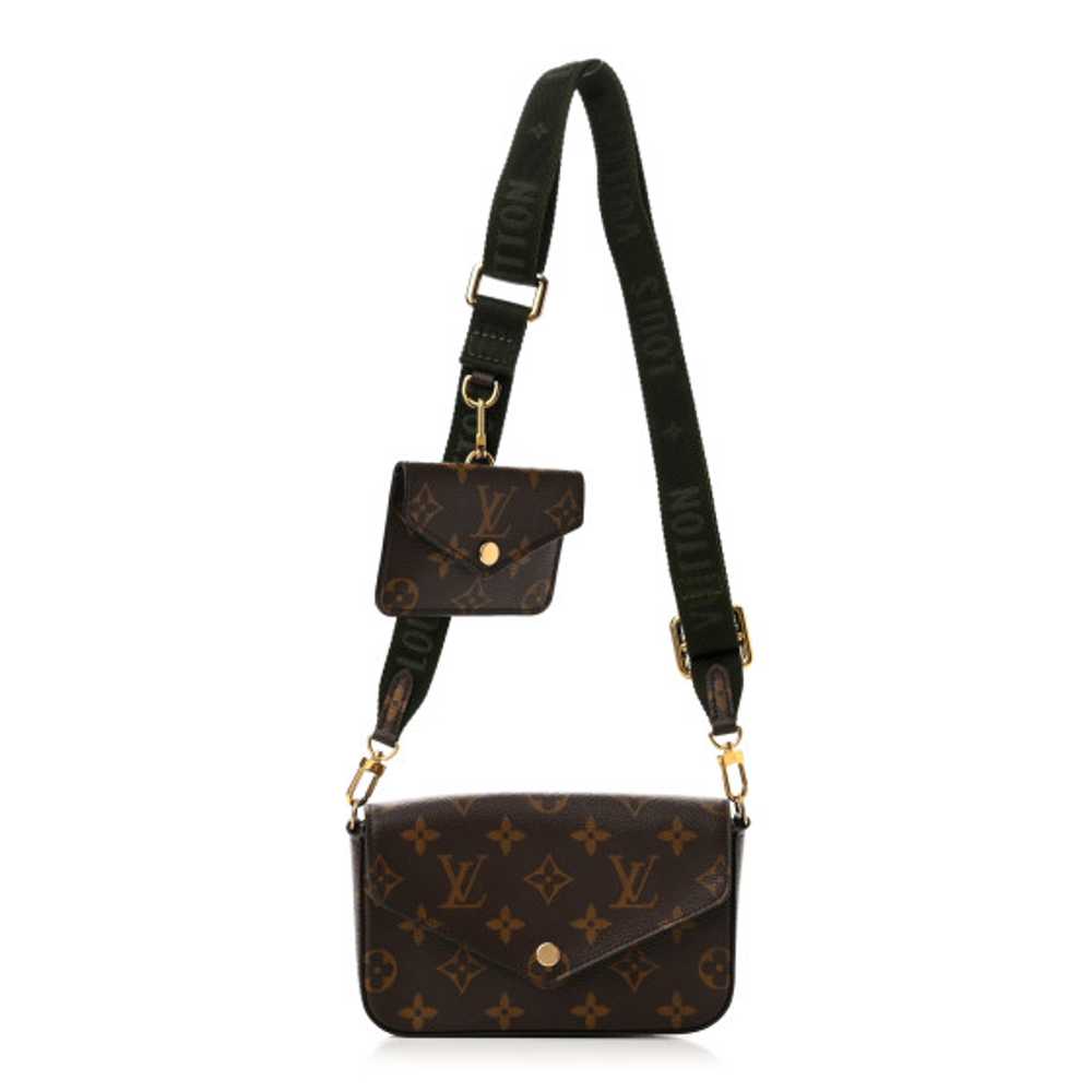 LOUIS VUITTON Monogram Felicie Strap & Go Kaki - image 1