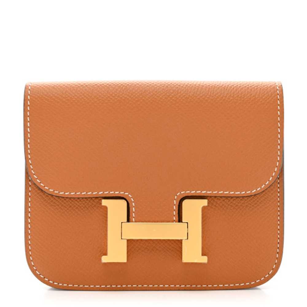 HERMES Epsom Constance Slim Wallet Gold - image 1