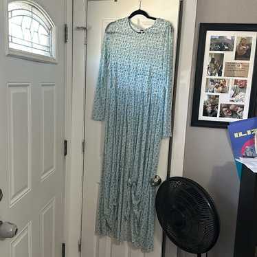 Free People Blue Floral Dress