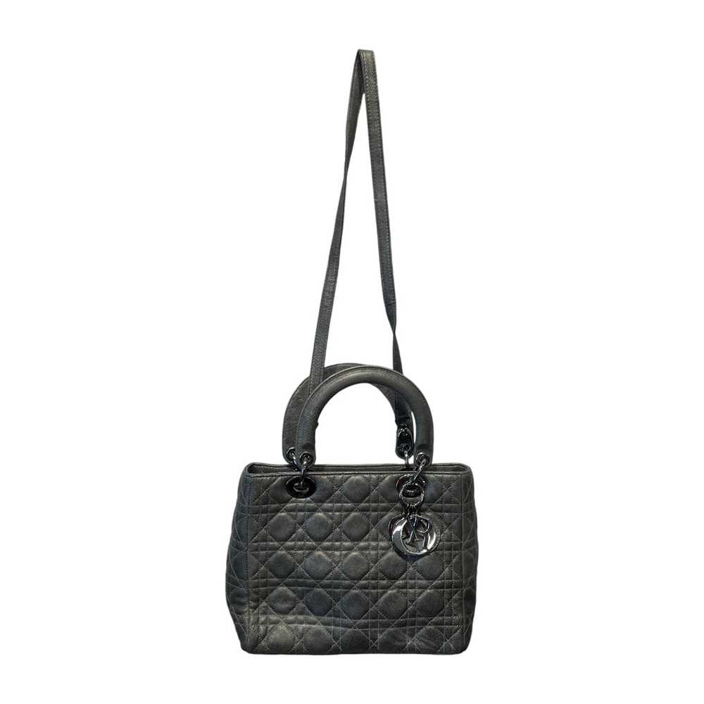 Christian Dior/Hand Bag/Leather/GRY/LADY DIOR - image 1