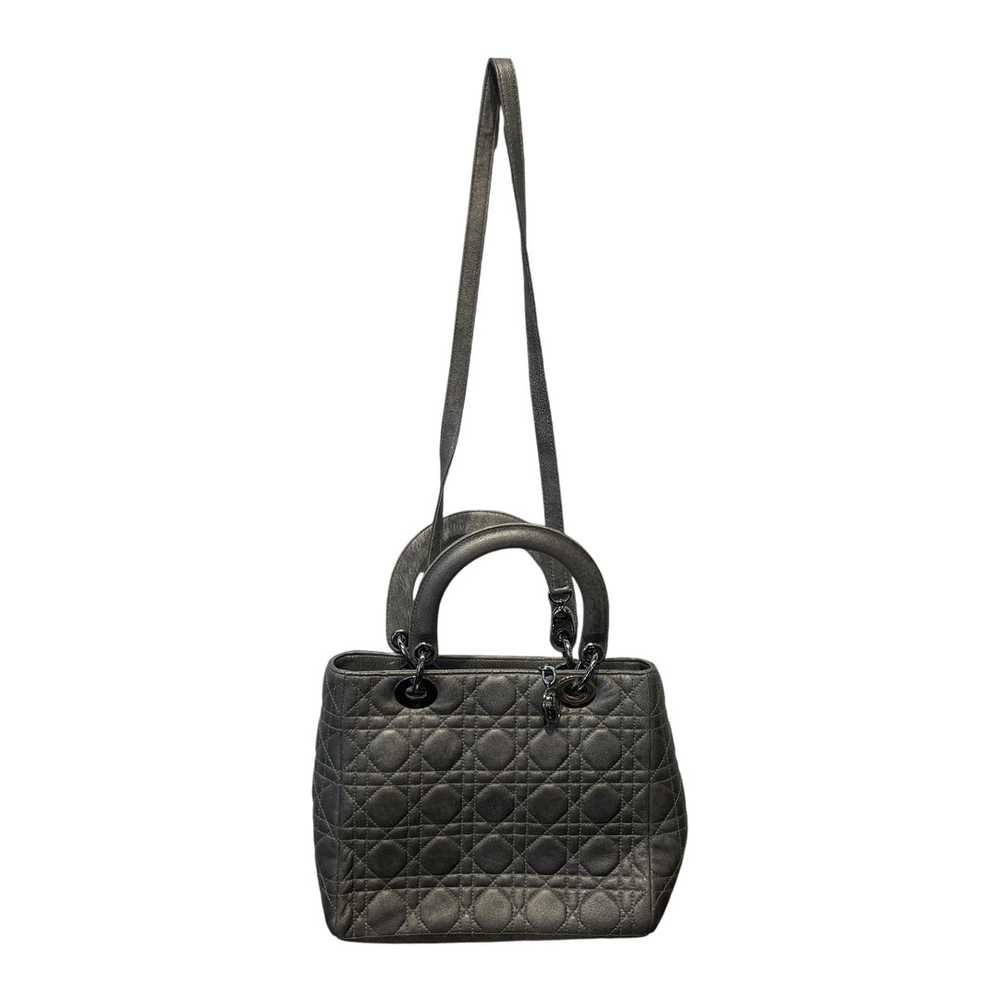 Christian Dior/Hand Bag/Leather/GRY/LADY DIOR - image 2