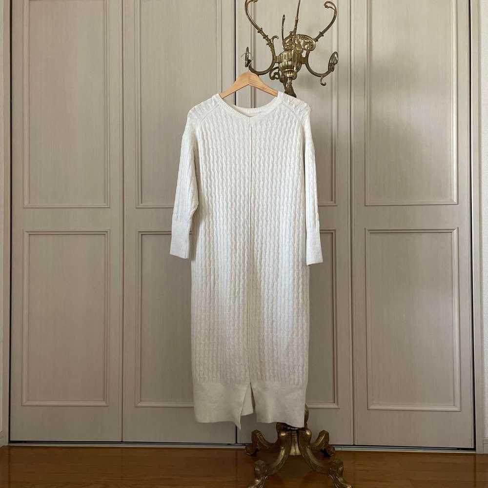 16 NOLLEY'S Knit Long One-Piece White - image 2