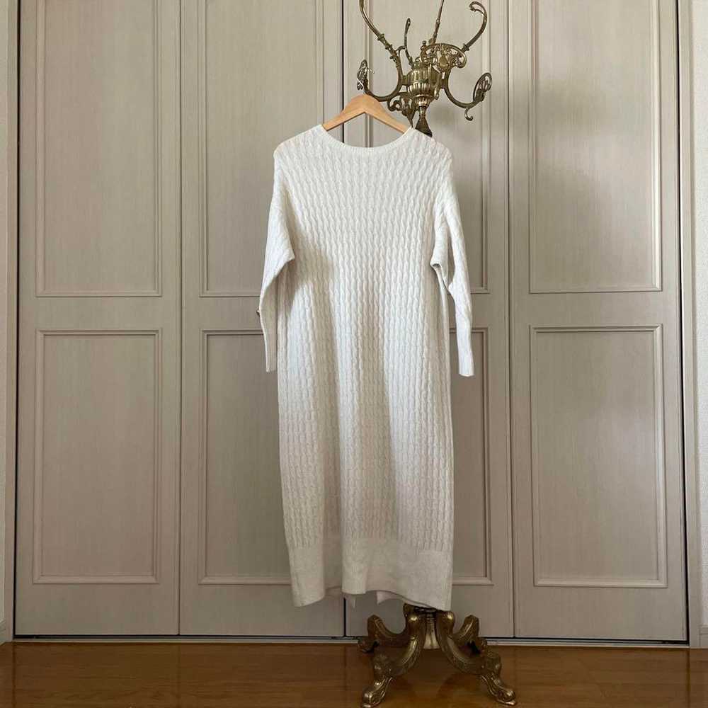 16 NOLLEY'S Knit Long One-Piece White - image 6