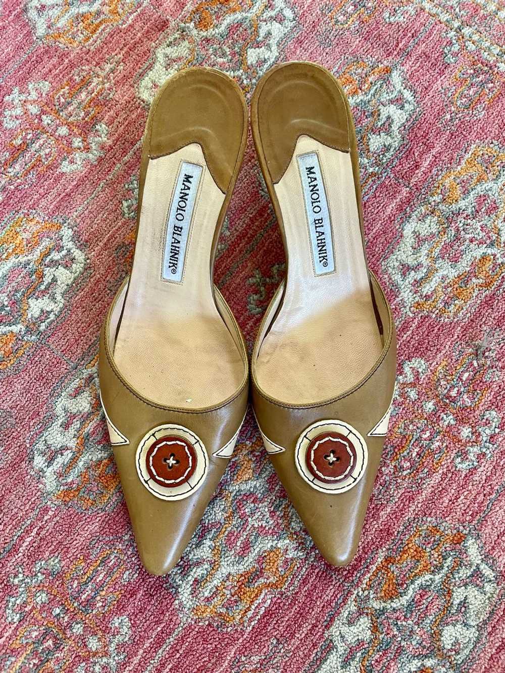 Manolo Blahnik Tan mules (37) | Used, Secondhand,… - image 1