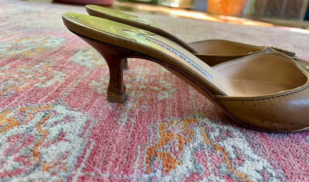 Manolo Blahnik Tan mules (37) | Used, Secondhand,… - image 3