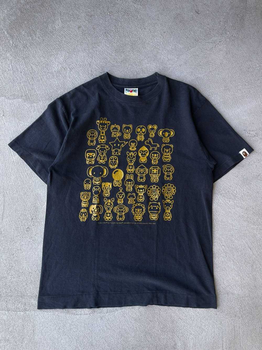 Bape STEAL! 2008 Bape A-Z Golden Family Tee (M) - image 3