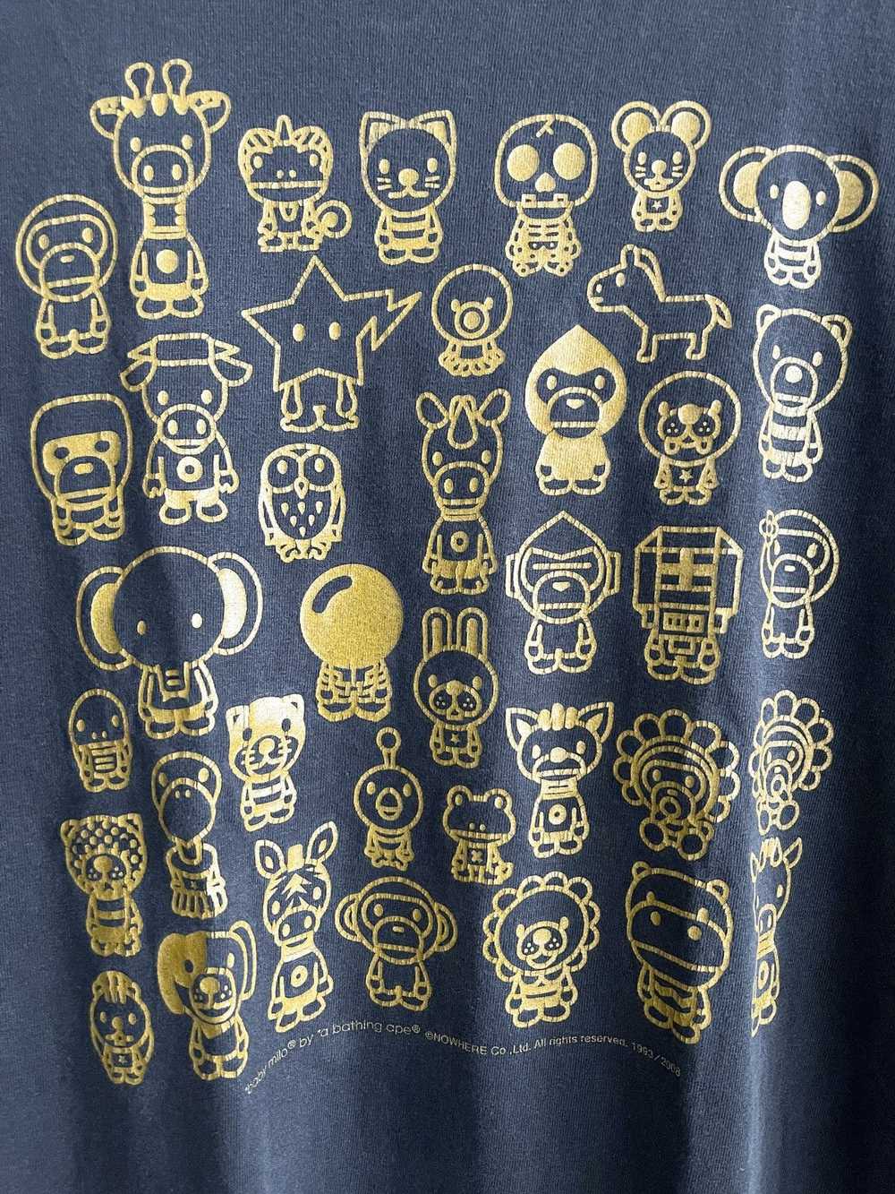 Bape STEAL! 2008 Bape A-Z Golden Family Tee (M) - image 4