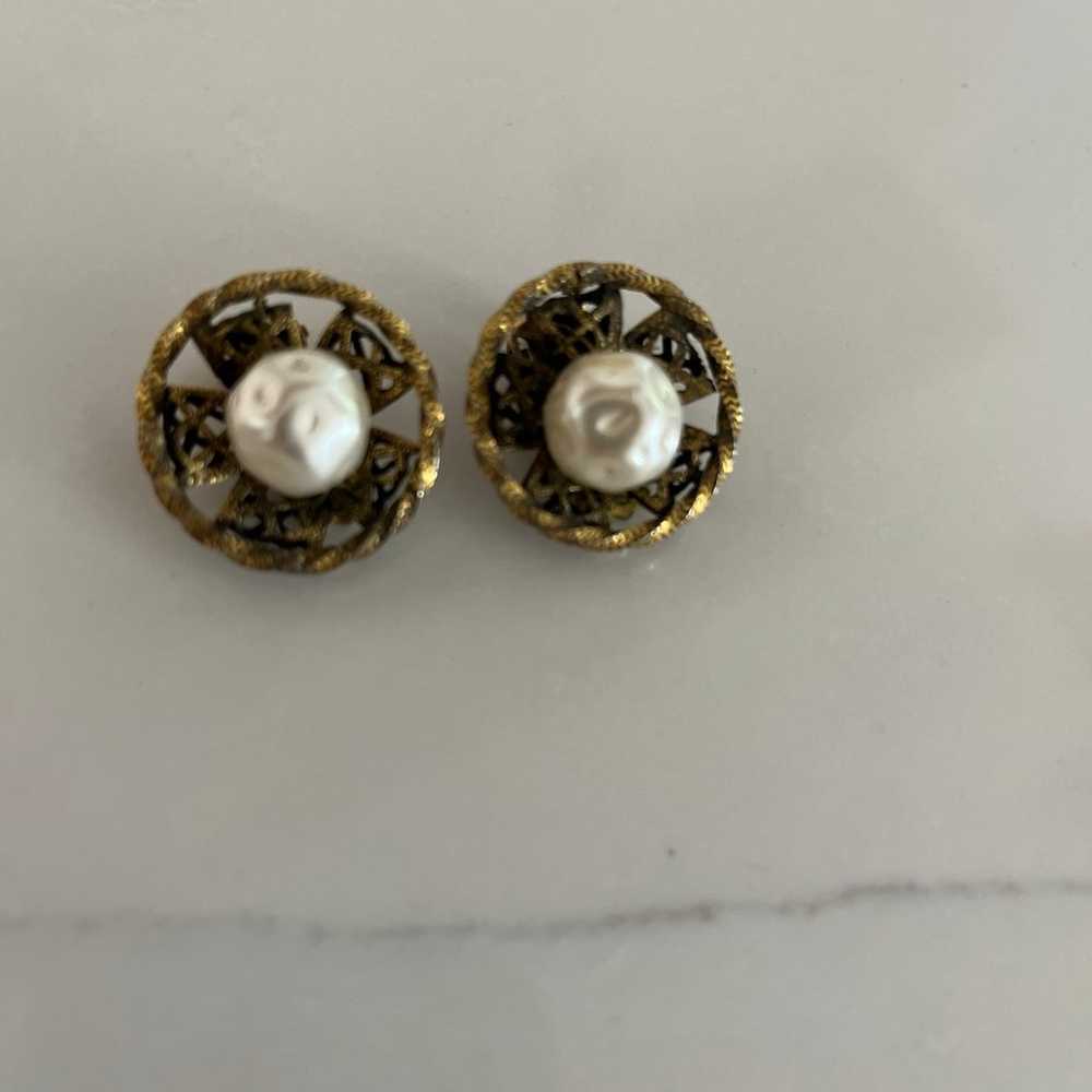 Vintage Earrings clip on Freirich - image 1