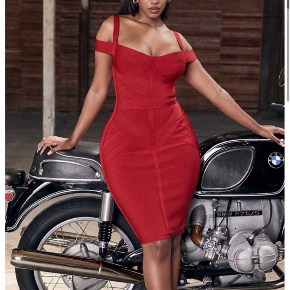 House of CB red bandage dress - image 3