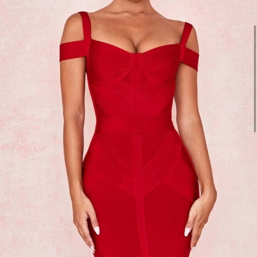 House of CB red bandage dress - image 4