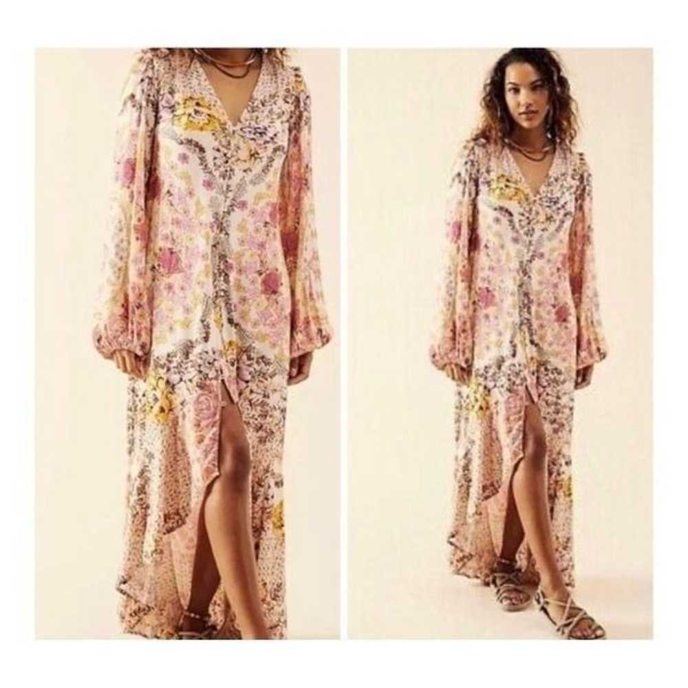 New Free People Maris Printed Midi Dress Size S R… - image 1