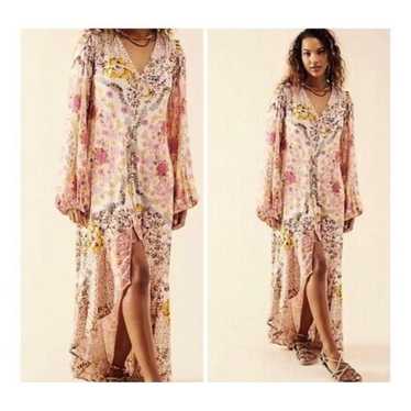 New Free People Maris Printed Midi Dress Size S R… - image 1