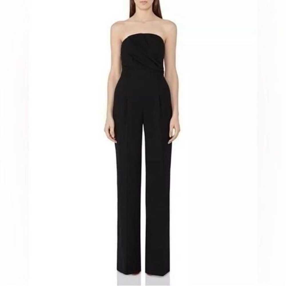 Reiss Kristina Bustier Black Jumpsuit Size 4 - image 1