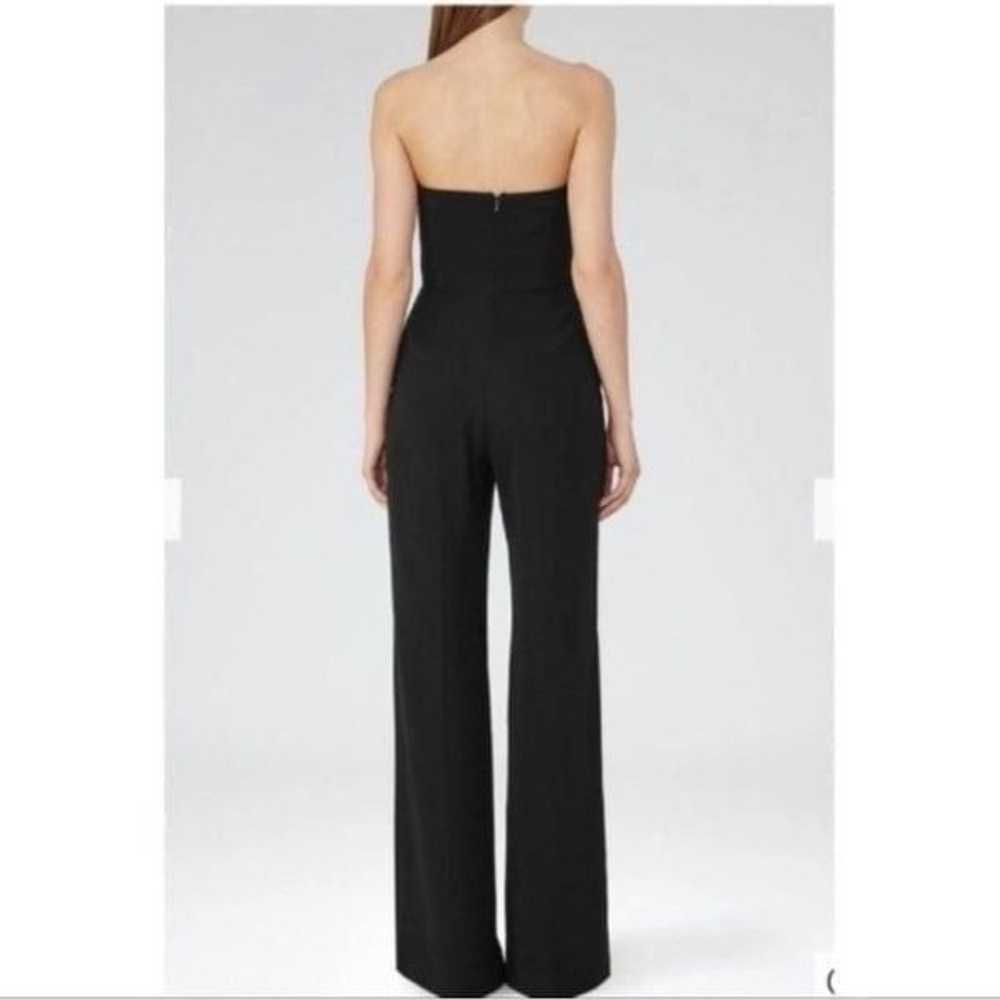 Reiss Kristina Bustier Black Jumpsuit Size 4 - image 2