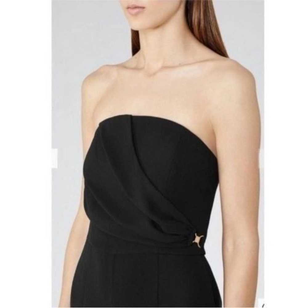 Reiss Kristina Bustier Black Jumpsuit Size 4 - image 3