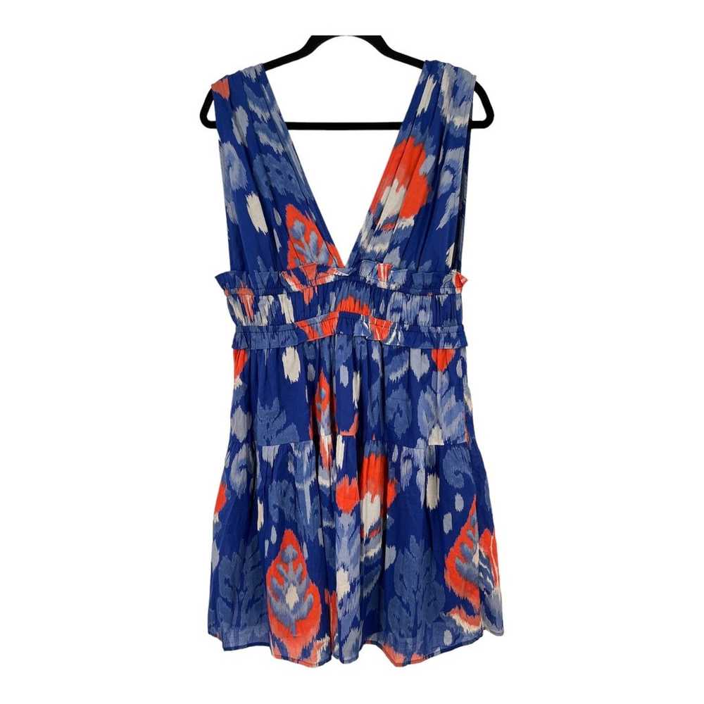 Banjanan dress Victoria Ikat Print sleeveless blu… - image 1