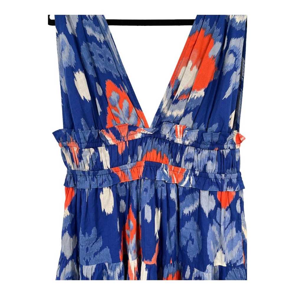 Banjanan dress Victoria Ikat Print sleeveless blu… - image 2