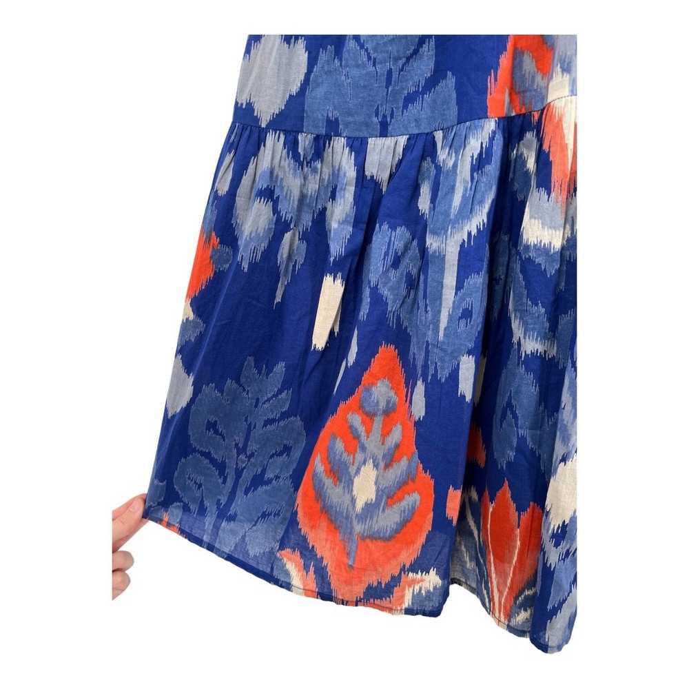 Banjanan dress Victoria Ikat Print sleeveless blu… - image 3