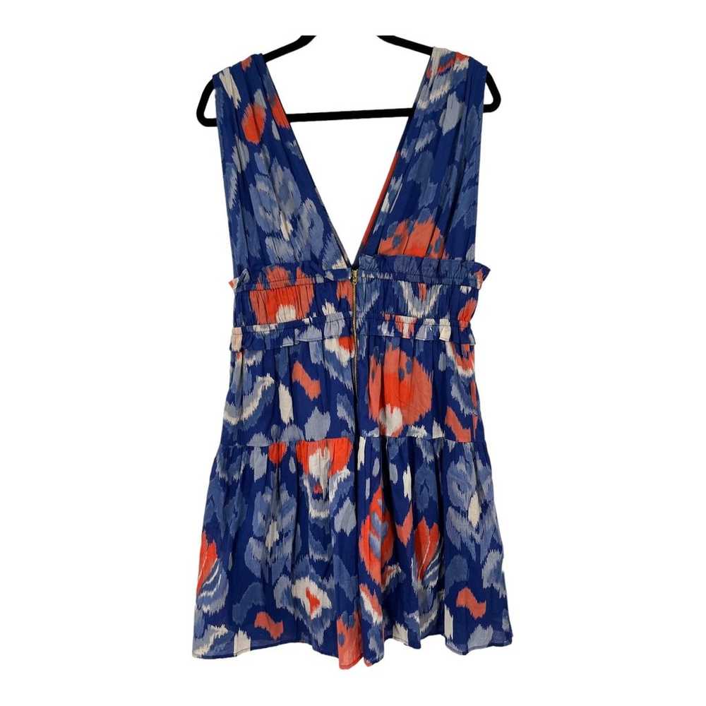 Banjanan dress Victoria Ikat Print sleeveless blu… - image 5