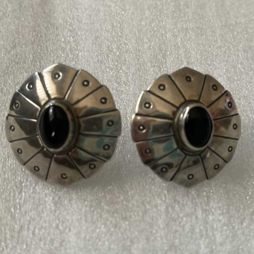 Southwest Sterling Earrings - image 1