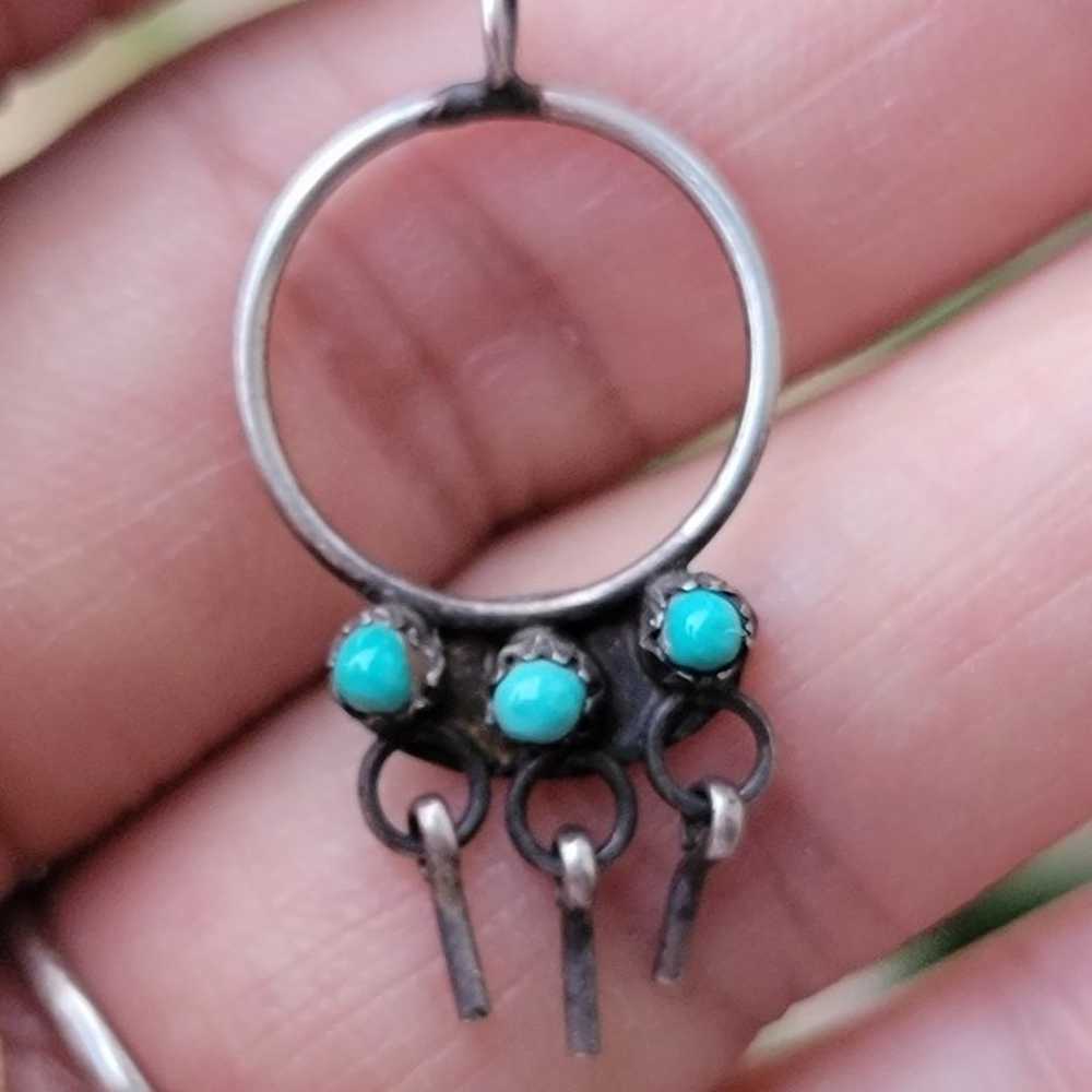 Vintage Native American Zuni handmade snake eyes … - image 6