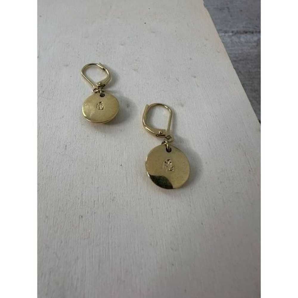 Vintage Ralph Lauren RLL Gold Tone Danity Earrings - image 2