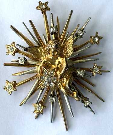 Graziano vtg brooch - Gem