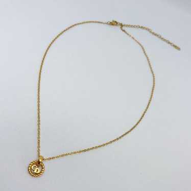 Christian Dior CD Logo Necklace