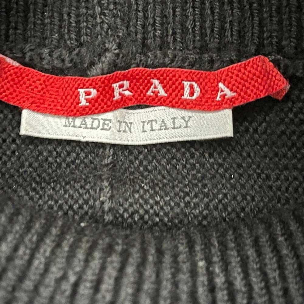 Women’s PRADA Black Turtleneck Sweater Mini Dress… - image 7