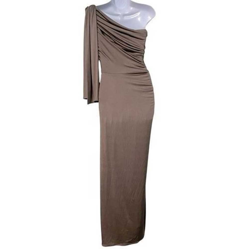 Tadashi Shoji Twist Drape One Shoulder Metallic J… - image 3