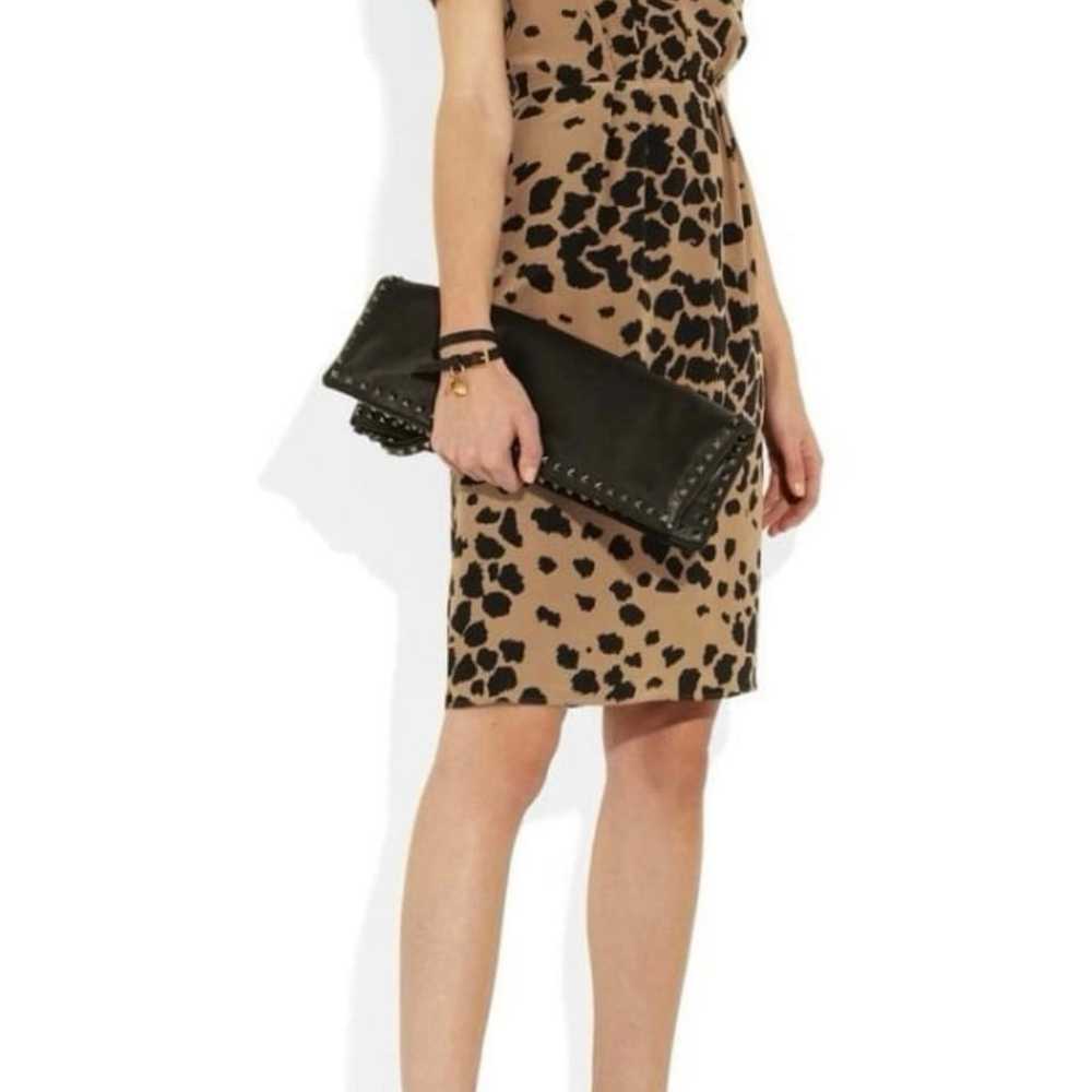 BURBERRY London Animal Pattern 100% silk dress wo… - image 1