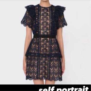 -self portrait- One-piece dress with frills. - image 1