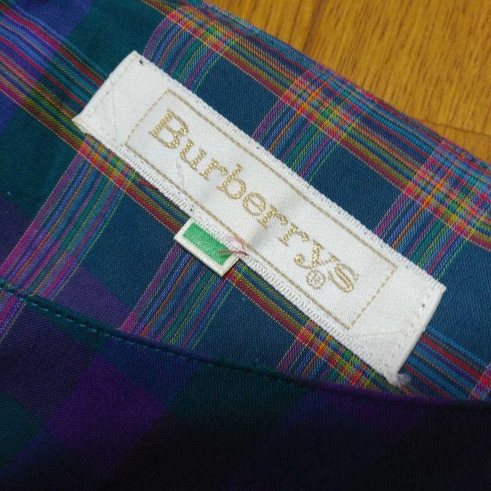 Brand new BURBERRYs purple and green check patter… - image 5