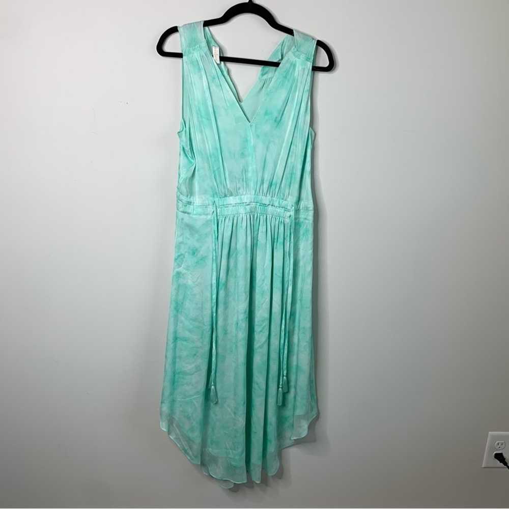 Ramy Brook green tie dye Hayley midi dress size m… - image 1