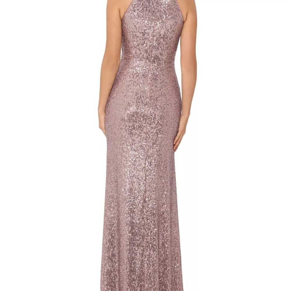 XSCAPE 
NWOT Sequined V-Neck Gown sz10 $269 - image 2