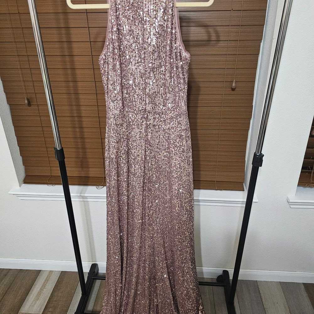 XSCAPE 
NWOT Sequined V-Neck Gown sz10 $269 - image 4