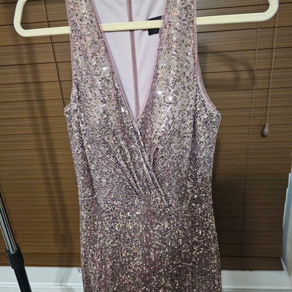 XSCAPE 
NWOT Sequined V-Neck Gown sz10 $269 - image 5