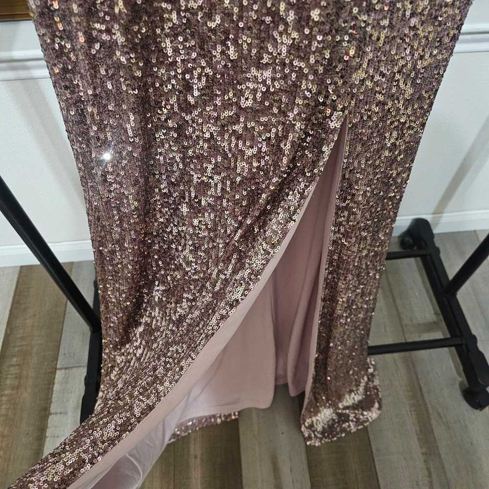 XSCAPE 
NWOT Sequined V-Neck Gown sz10 $269 - image 6